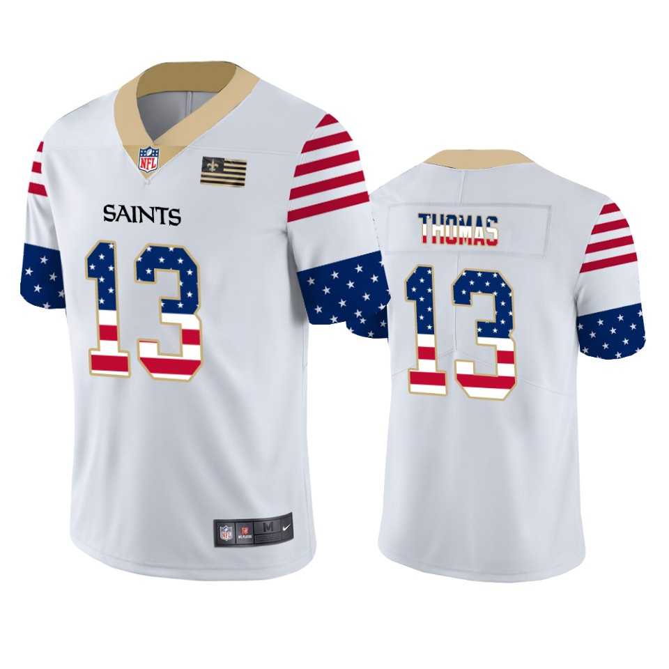 Nike Saints 13 Michael Thomas White USA Flag Fashion Limited Jersey Dyin,We sell and wholesale Nike Saints 13 Michael Thomas White USA Flag Fashion Limited Jersey Dyin on line form chian!